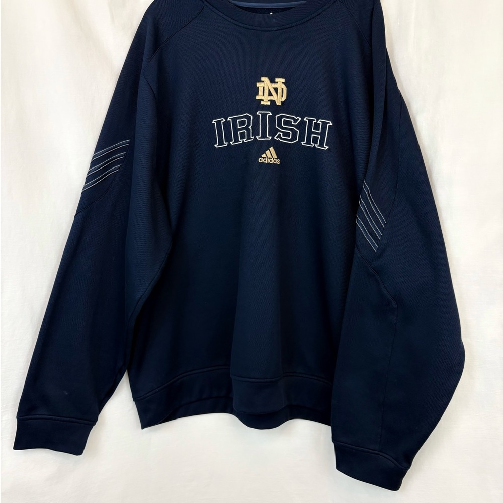 Adidas Navy Blue Notre Dame Sweatshirt
